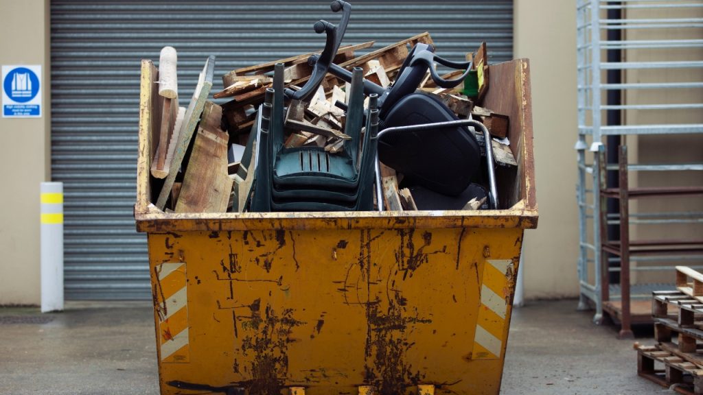 skip hire cost v recycling furniture